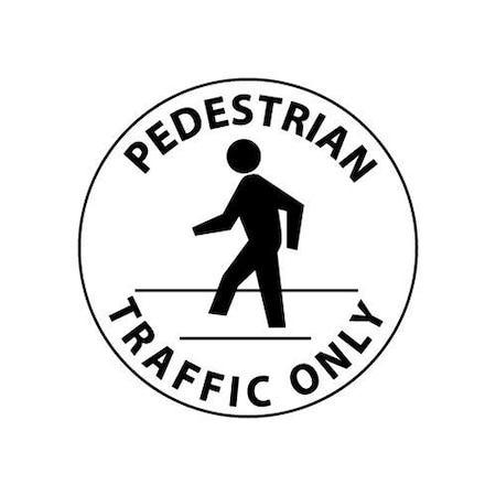 NMC Walk On Floor Sign - Pedestrian Traffic Only